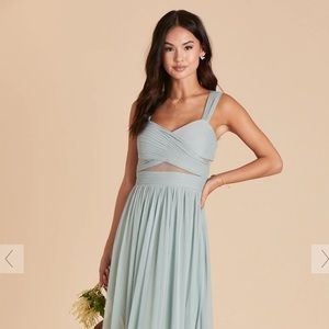 Bridesmaid dress in sage green